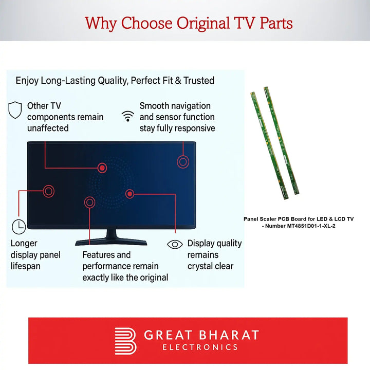 PCB Number MT4851D01-1-XL-2 LED TV Panel PCB Board, LED TV Scaler PCB Board