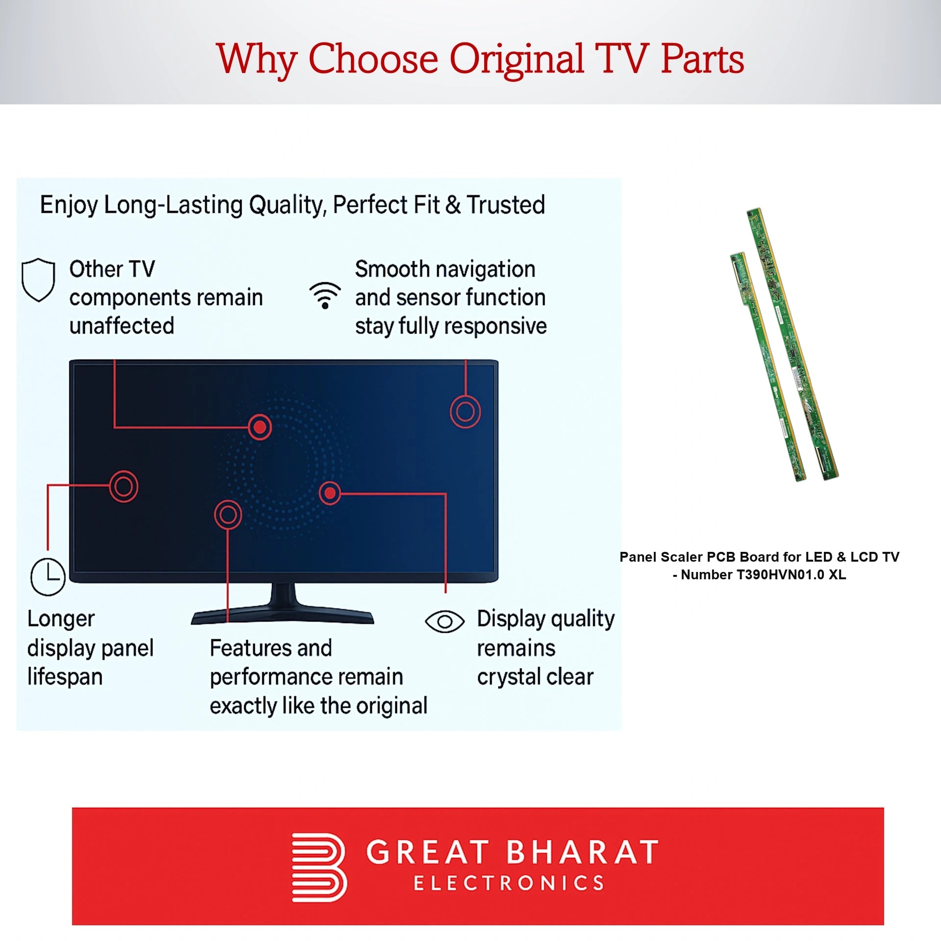 PCB Number T390HVN01.0 XL LED TV Panel PCB Board, LED TV Scaler PCB Board