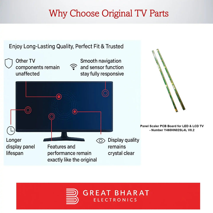 PCB Number Y460HN02SL4L V0.2 LED TV Panel PCB Board, LED TV Scaler PCB Board