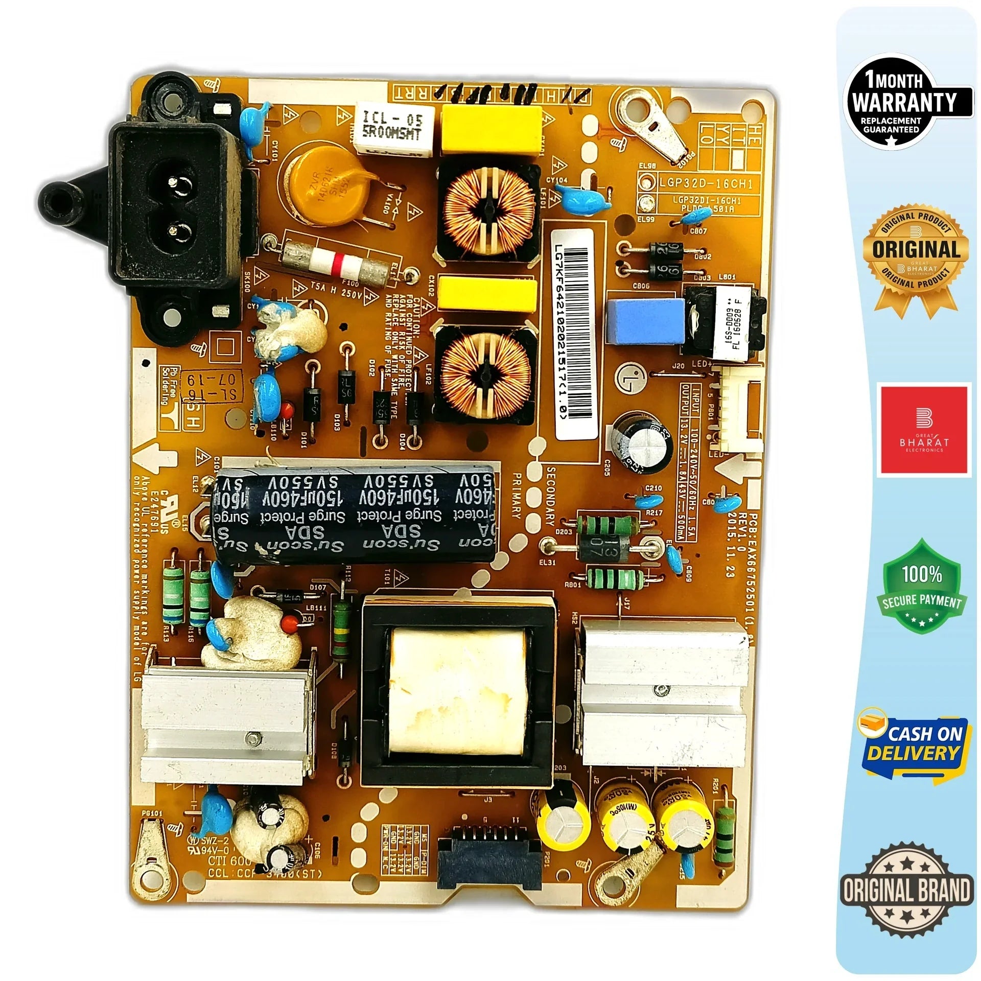 LG 32LA562A-TD Power Supply for 32 Inch LED TV - Great Bharat Electronics