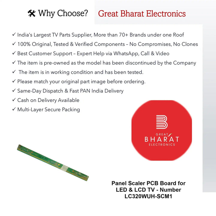 LED TV স্কেলার PCB বোর্ড - PCB সংখ্যা LC320WUH-SCM1