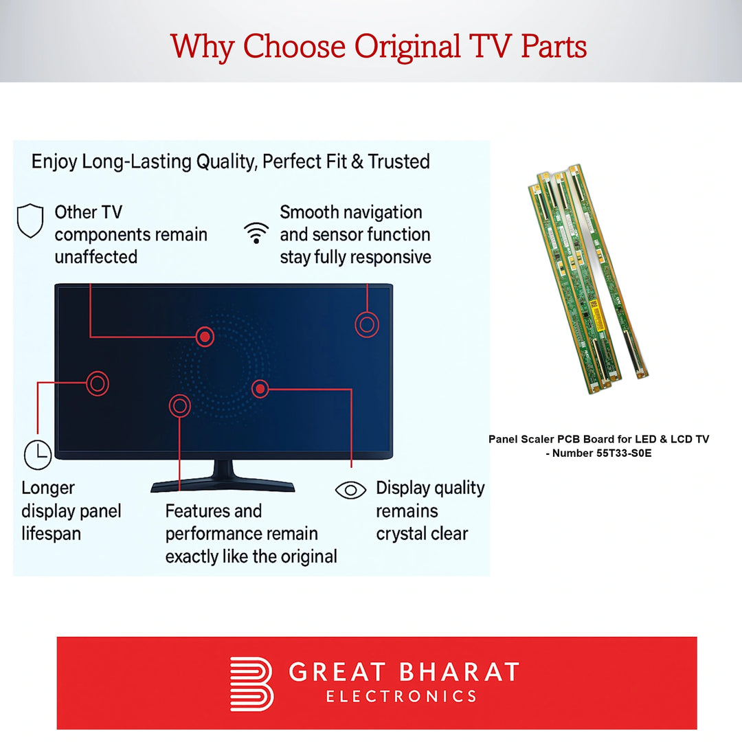 PCB Number 55T33-S0E LED TV Panel PCB Board, LED TV Scaler PCB Board