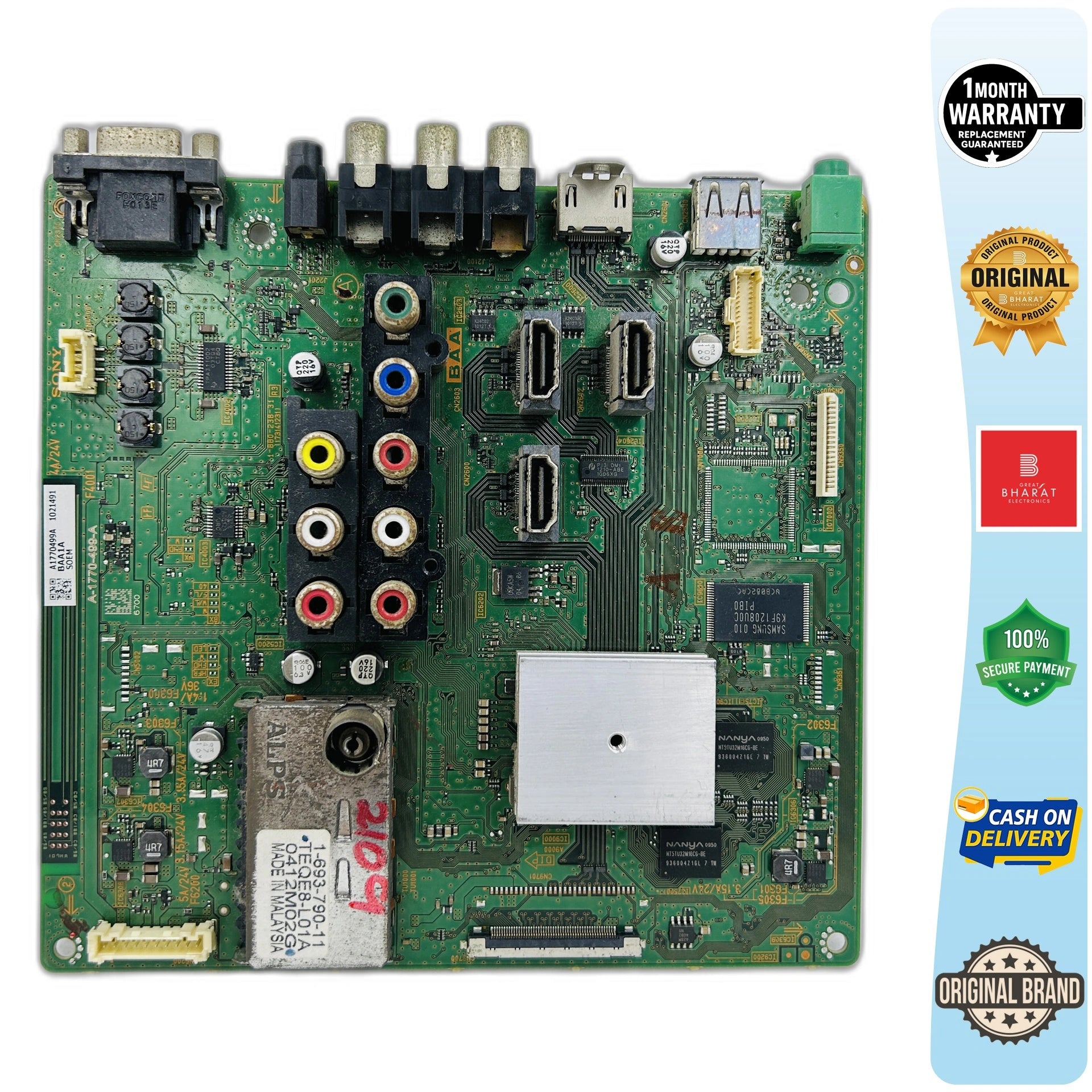 Sony 32EX600 Motherboard for 32 Inch LED TV_BorderFixed.webp - Great Bharat Electronics