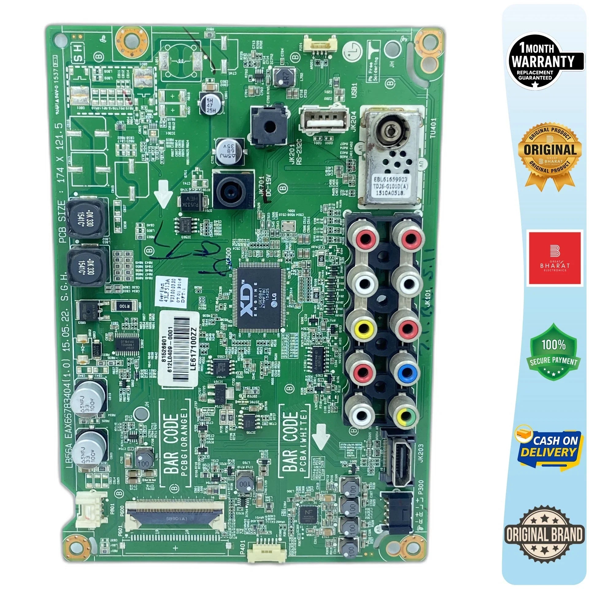 LG 49LF513A Motherboard for 49 Inch LED TV - Great Bharat Electronics