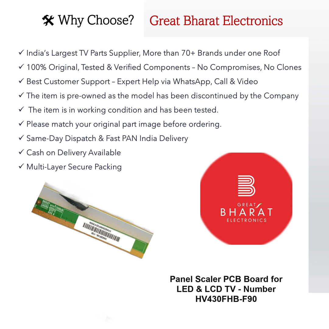 PCB Number HV430FHB-F90 LED TV Panel PCB Board, LED TV Scaler PCB Board
