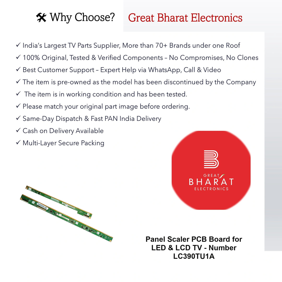 PCB Number LC390TU1A LED TV Panel PCB Board, LED TV Scaler PCB Board