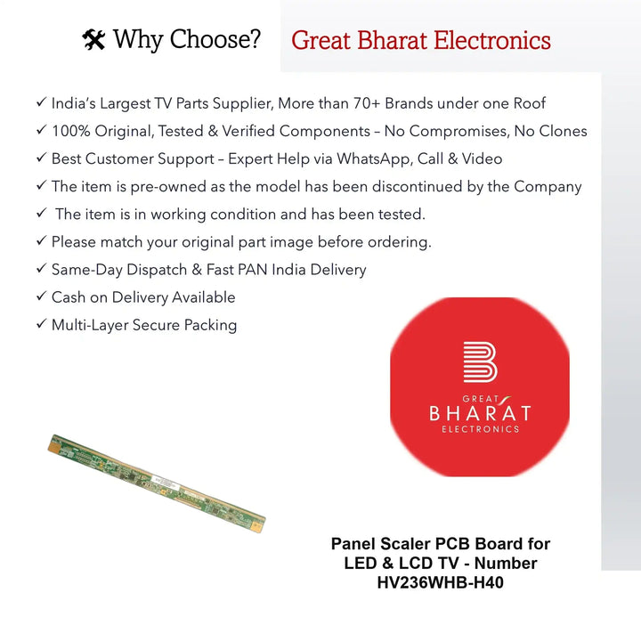 PCB Number HV236WHB-H40 LED TV Panel PCB Board, LED TV Scaler PCB Board