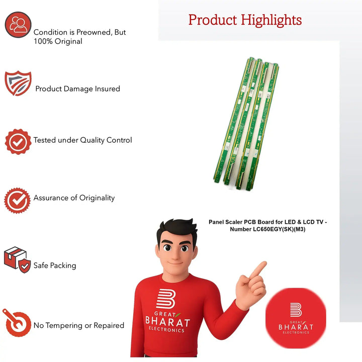PCB Number LC650EGY(SK)(M3) LED TV Panel PCB Board, LED TV Scaler PCB Board