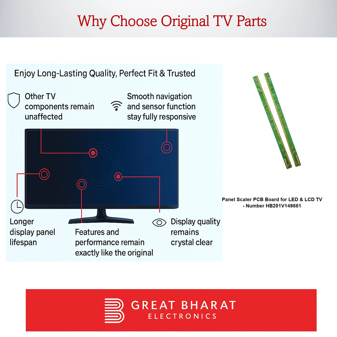 PCB Number HB201V149881 LED TV Panel PCB Board, LED TV Scaler PCB Board