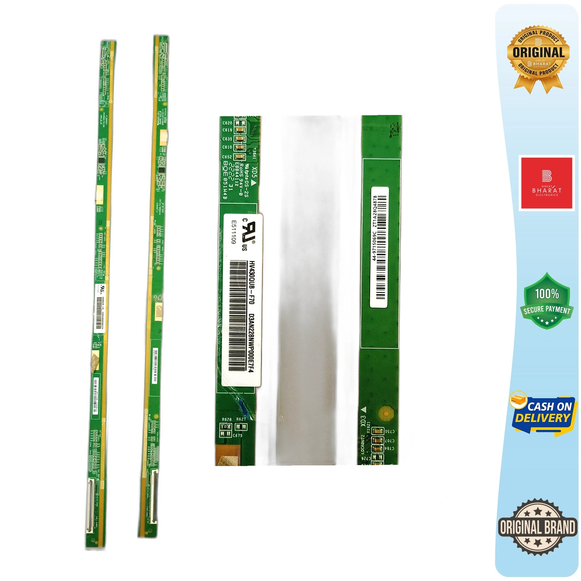 PCB Number HV430QUB-F70 LED TV Panel PCB Board, LED TV Scaler PCB Board