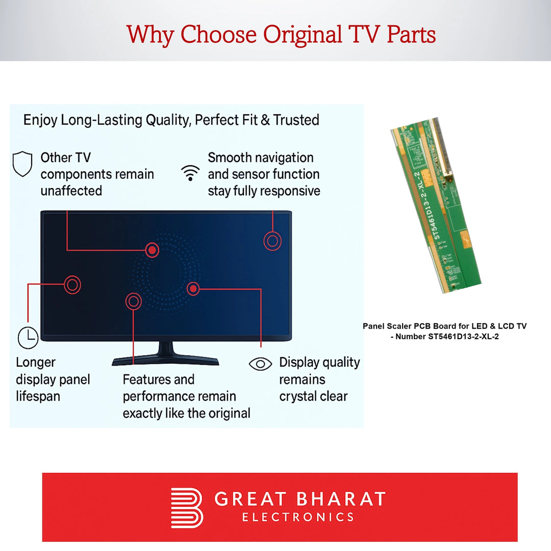 Panel Scaler PCB Board for LED TV - Number ST5461D13-2-XL-2