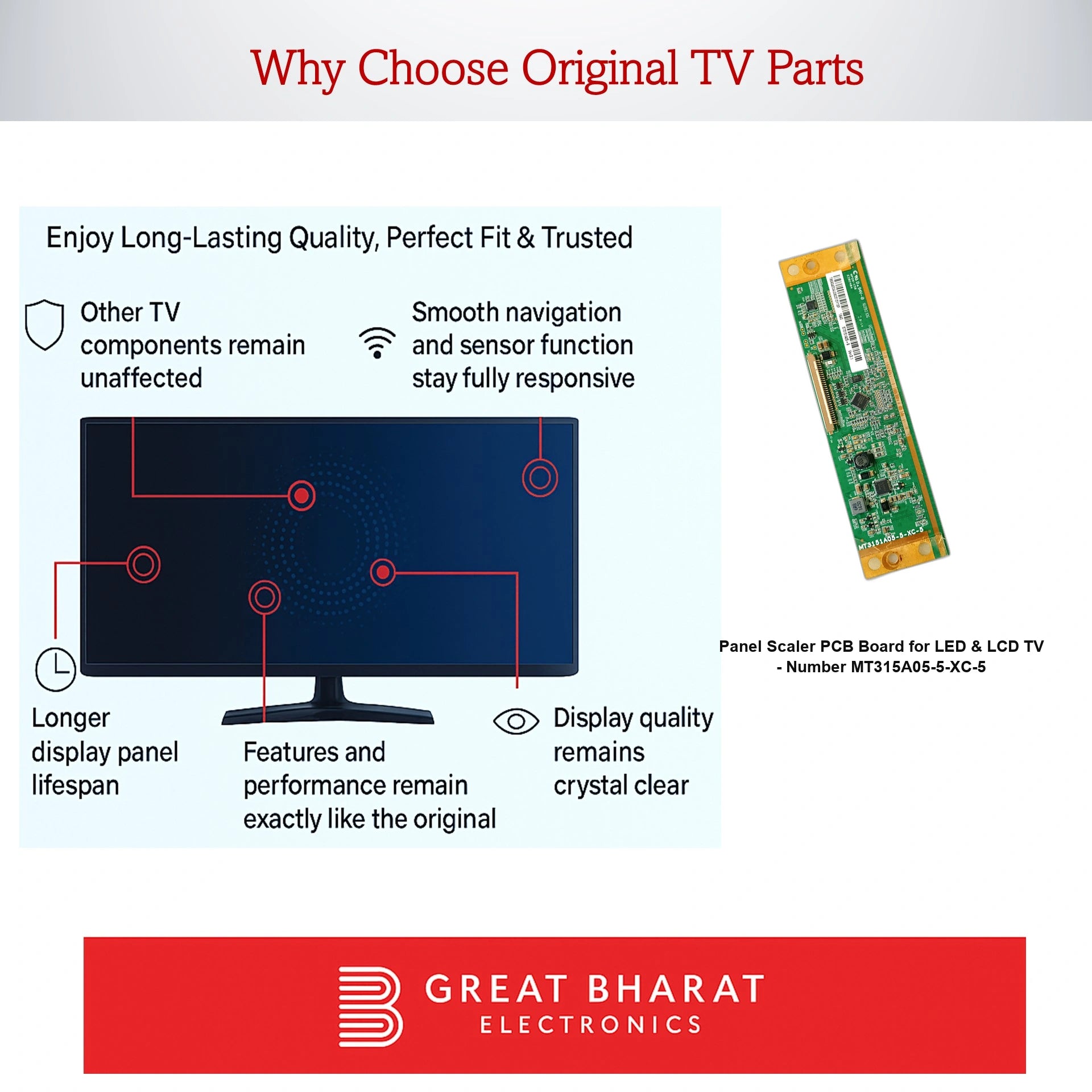 PCB Number MT315A05-5-XC-5 LED TV Panel PCB Board, LED TV Scaler PCB Board