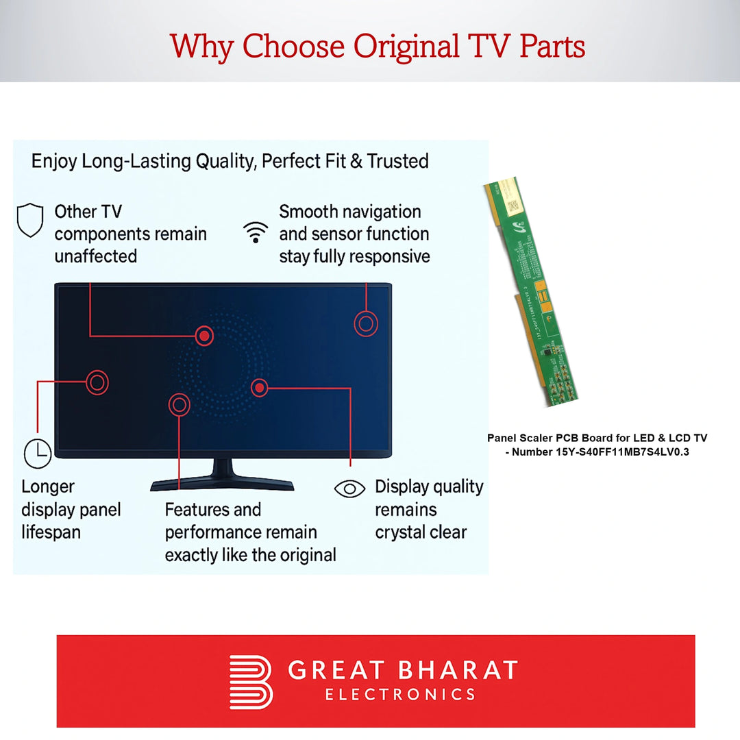 Panel Scaler PCB Board for LED TV - Number 15Y-S40FF11MB7S4LV0.3
