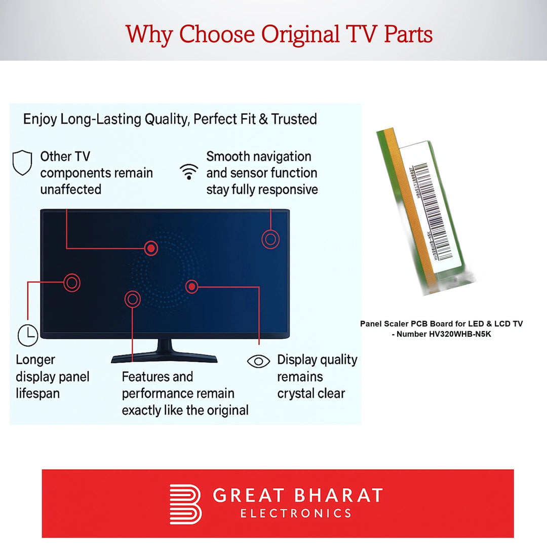 Panel Scaler PCB Board for LED TV - Number HV320WHB-N5K