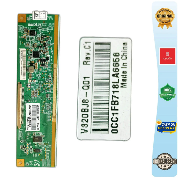 PCB क्रमांक V320BJ8-Q01 LED TV पॅनेल PCB मंडळ, LED TV स्केलर PCB मंडळ
