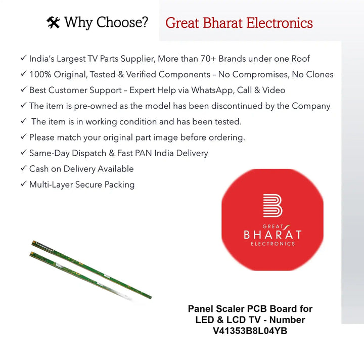 PCB നമ്പർ V41353B8L04YB LED TV പാനൽ PCB ബോർഡ്, LED TV സ്കെയിലർ PCB ബോർഡ്