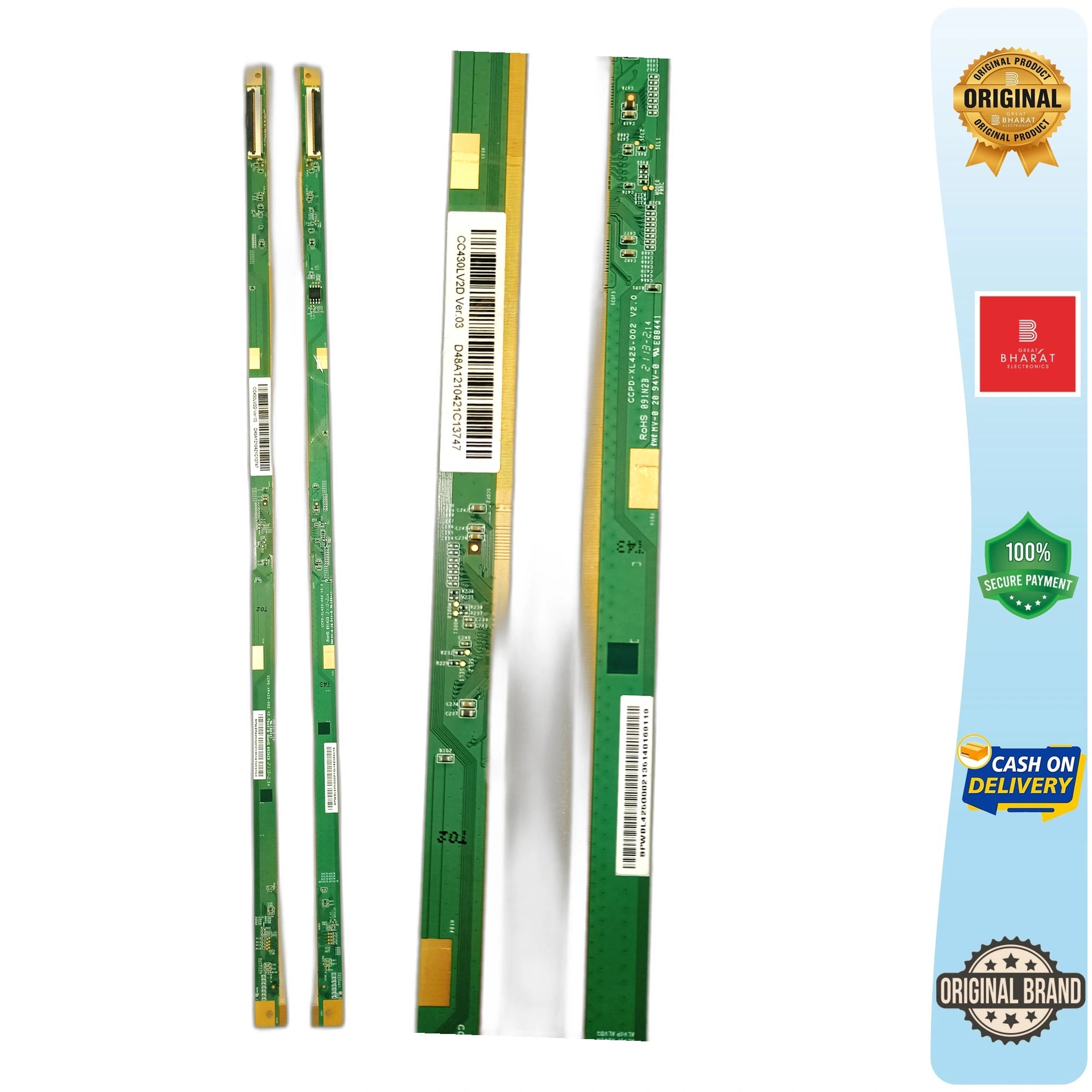 PCB Number CC430LV2D Ver.03 LED TV Panel PCB Board, LED TV Scaler PCB Board