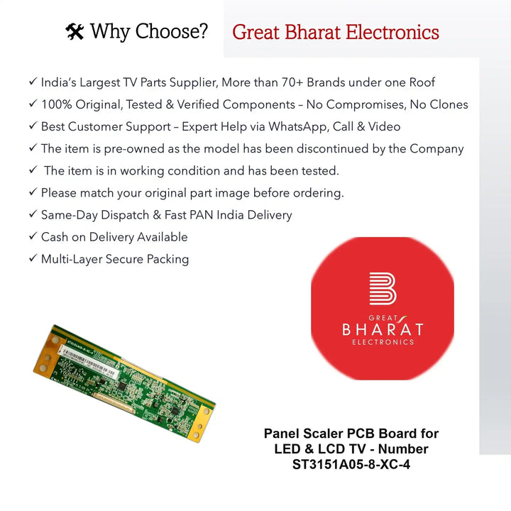 PCB எண் ST3151A05-8-XC-4 LED TV குழு PCB வாரியம், LED TV ஸ்கேலர் PCB வாரியம்