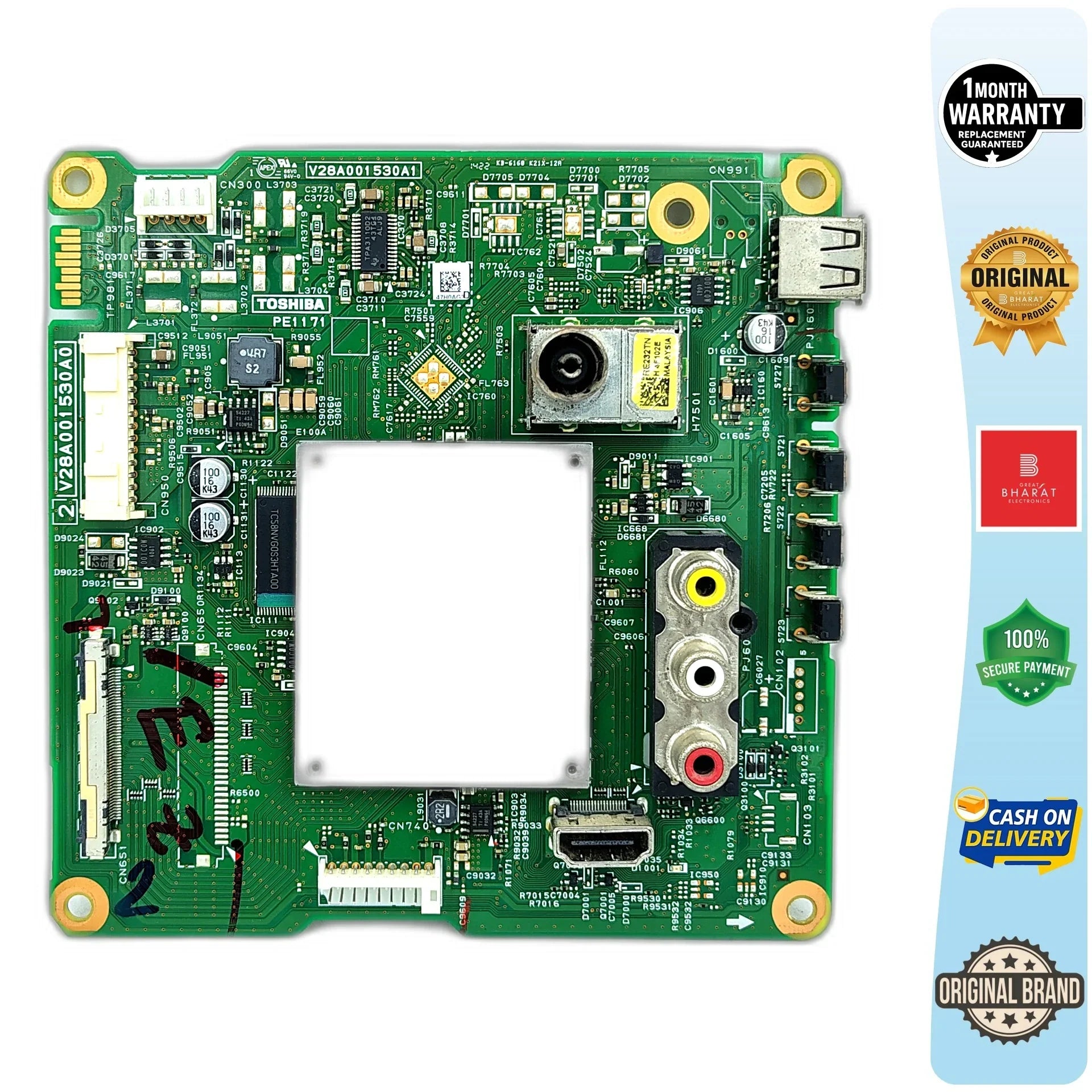 Toshiba 55L2400ZE Motherboard for 55 Inch LED TV - Great Bharat Electronics