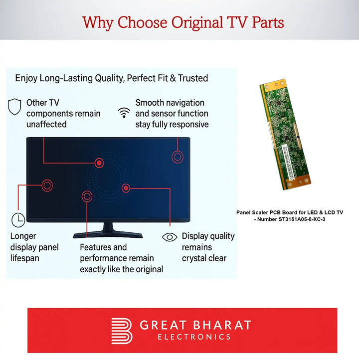 PCB Number ST3151A05-8-XC-3 LED TV Panel PCB Board, LED TV Scaler PCB Board