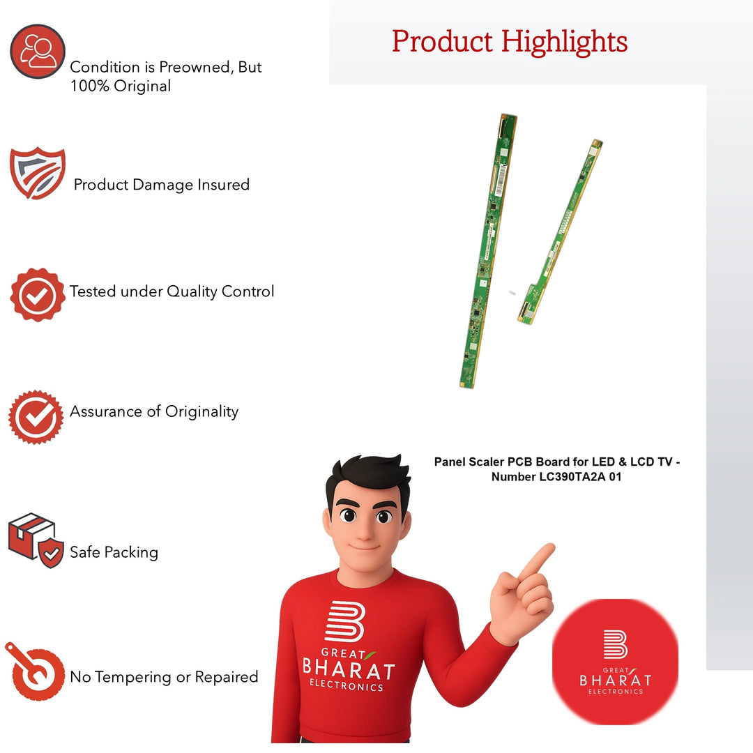 PCB Number LC390TA2A 01 LED TV Panel PCB Board, LED TV Scaler PCB Board