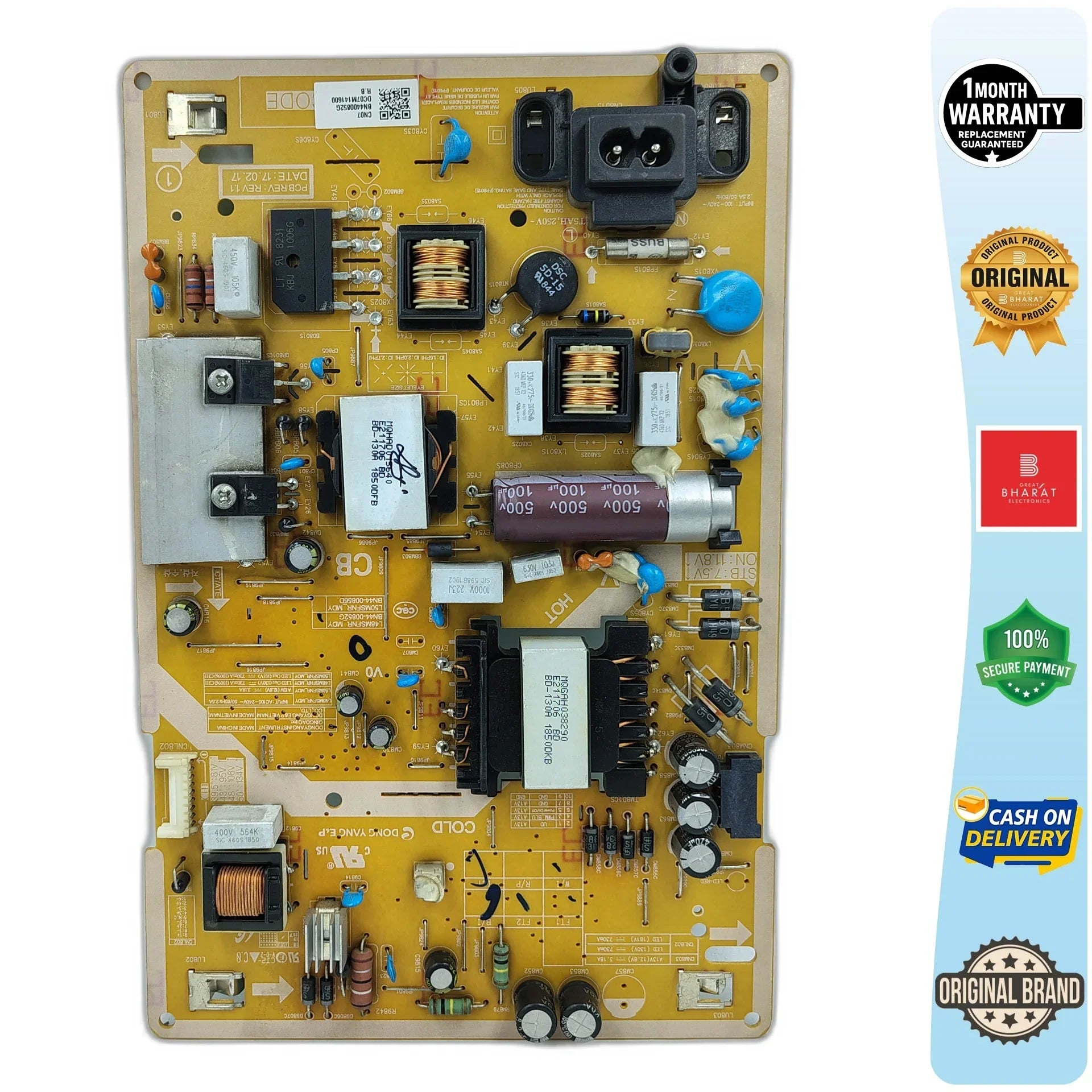 Samsung UA43N5300AR Power Supply for 43 Inch LED TV - Great Bharat Electronics