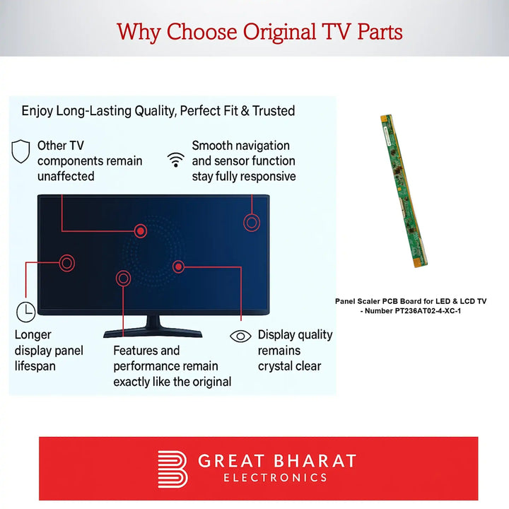 PCB Number PT236AT02-4-XC-1 LED TV Panel PCB Board, LED TV Scaler PCB Board