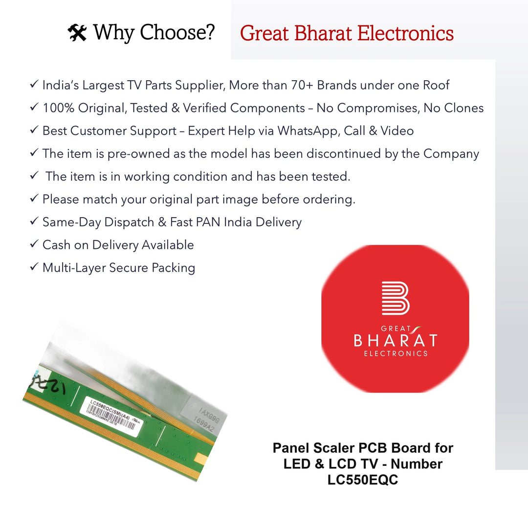 LED/LCD TV Scaler PCB Board - PCB LC550EQC