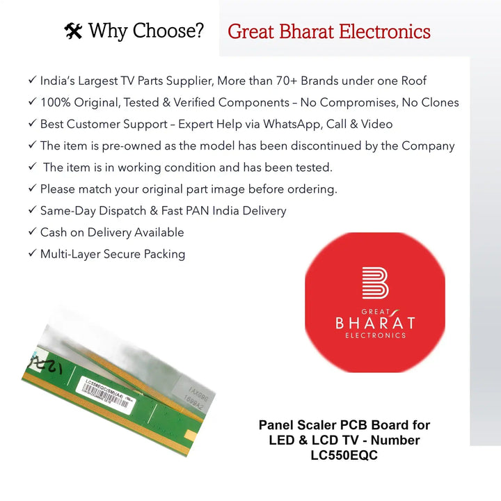 LED/LCD TV স্কেলার PCB বোর্ড - PCB LC550EQC