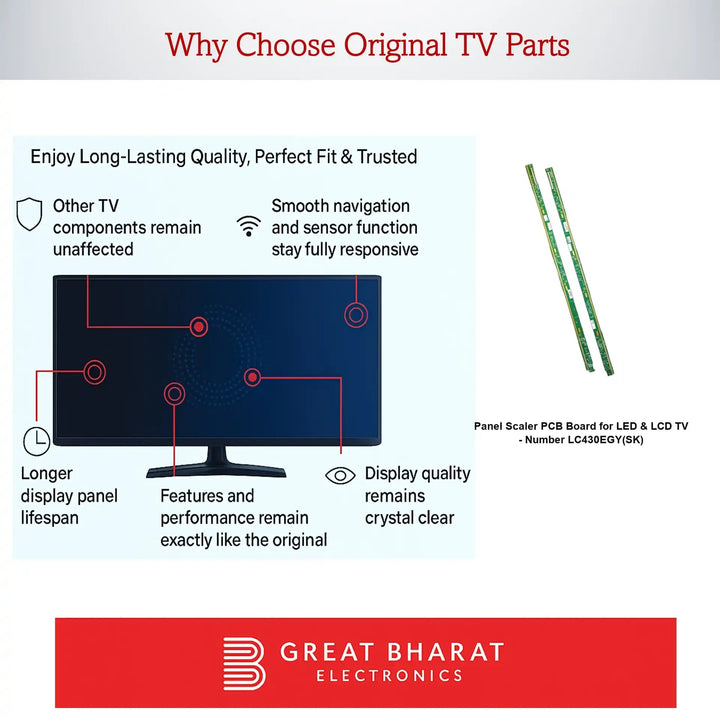 PCB Number LC430EGY(SK) LED TV Panel PCB Board, LED TV Scaler PCB Board