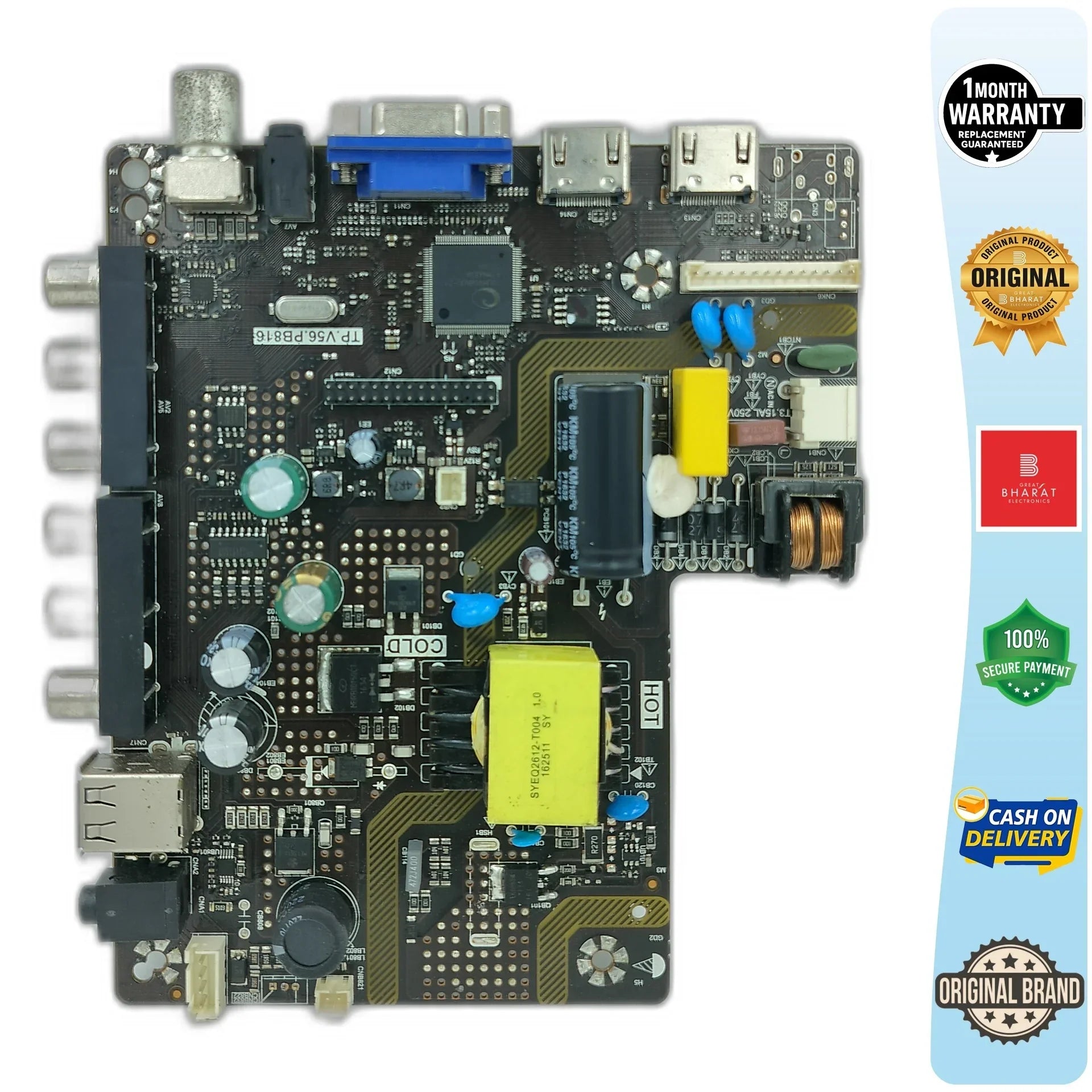 China CT-LE320D6 Motherboard for 32 Inch LED TV - Great Bharat Electronics