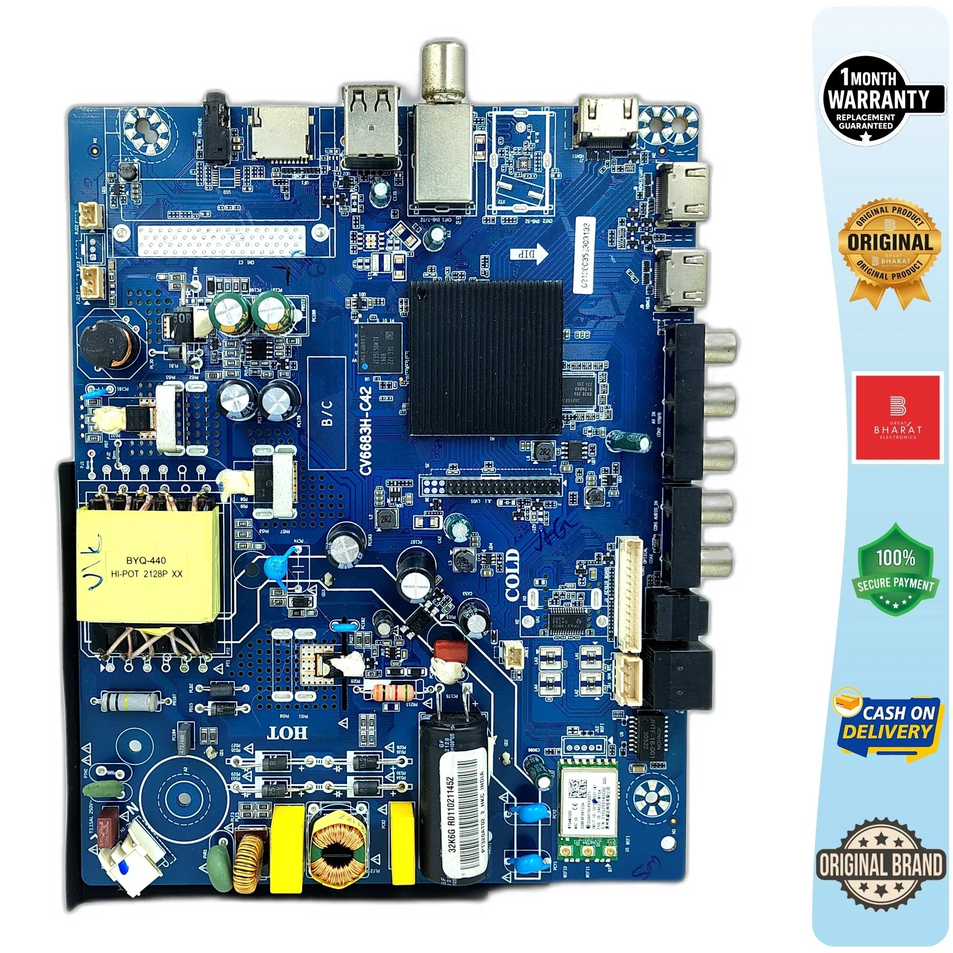 Haier LE32K6GA Motherboard – Haier 32 Inch LED TV Main Board Replacement - Great Bharat Electronics