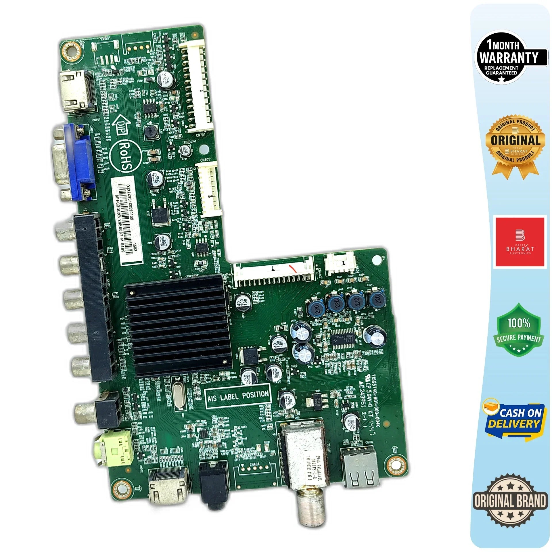 Haier LE32V600 Motherboard – Haier 32 Inch LCD TV Main Board Replacement - Great Bharat Electronics