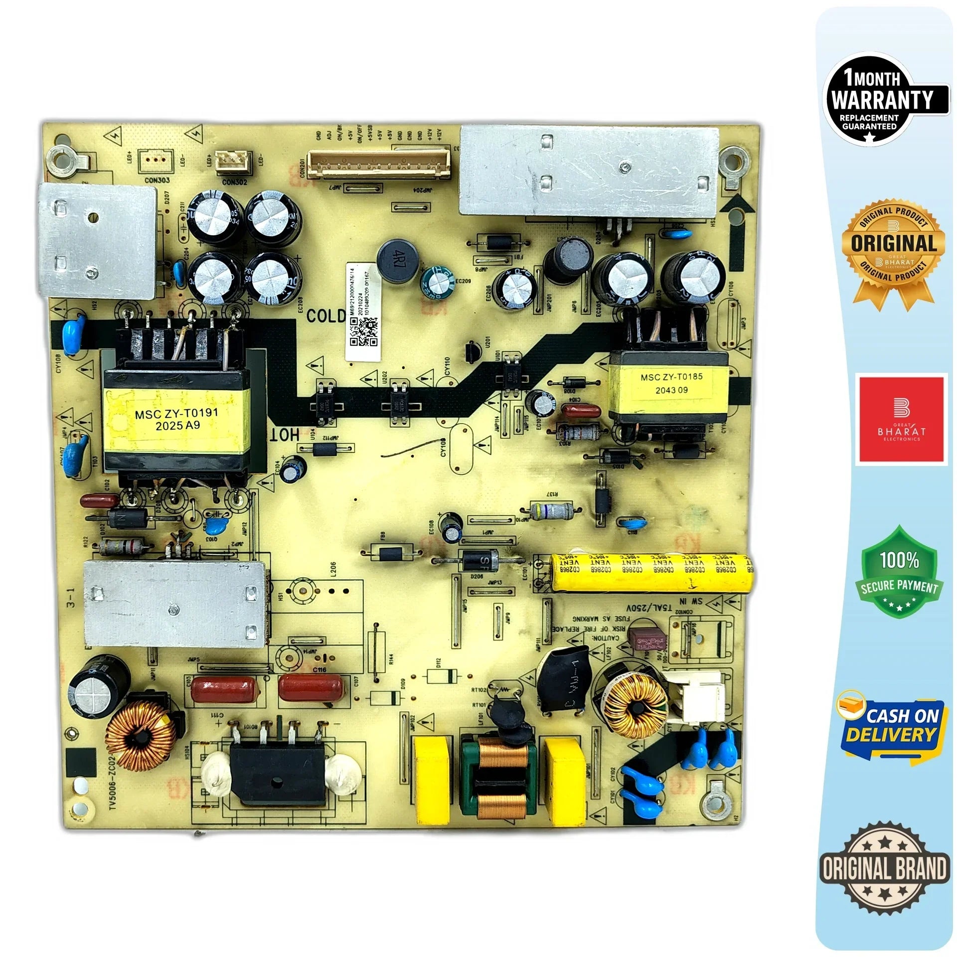 Haier LE43K6600UGA Power Supply Board – Haier 43 Inch LED TV SMPS Replacement - Great Bharat Electronics