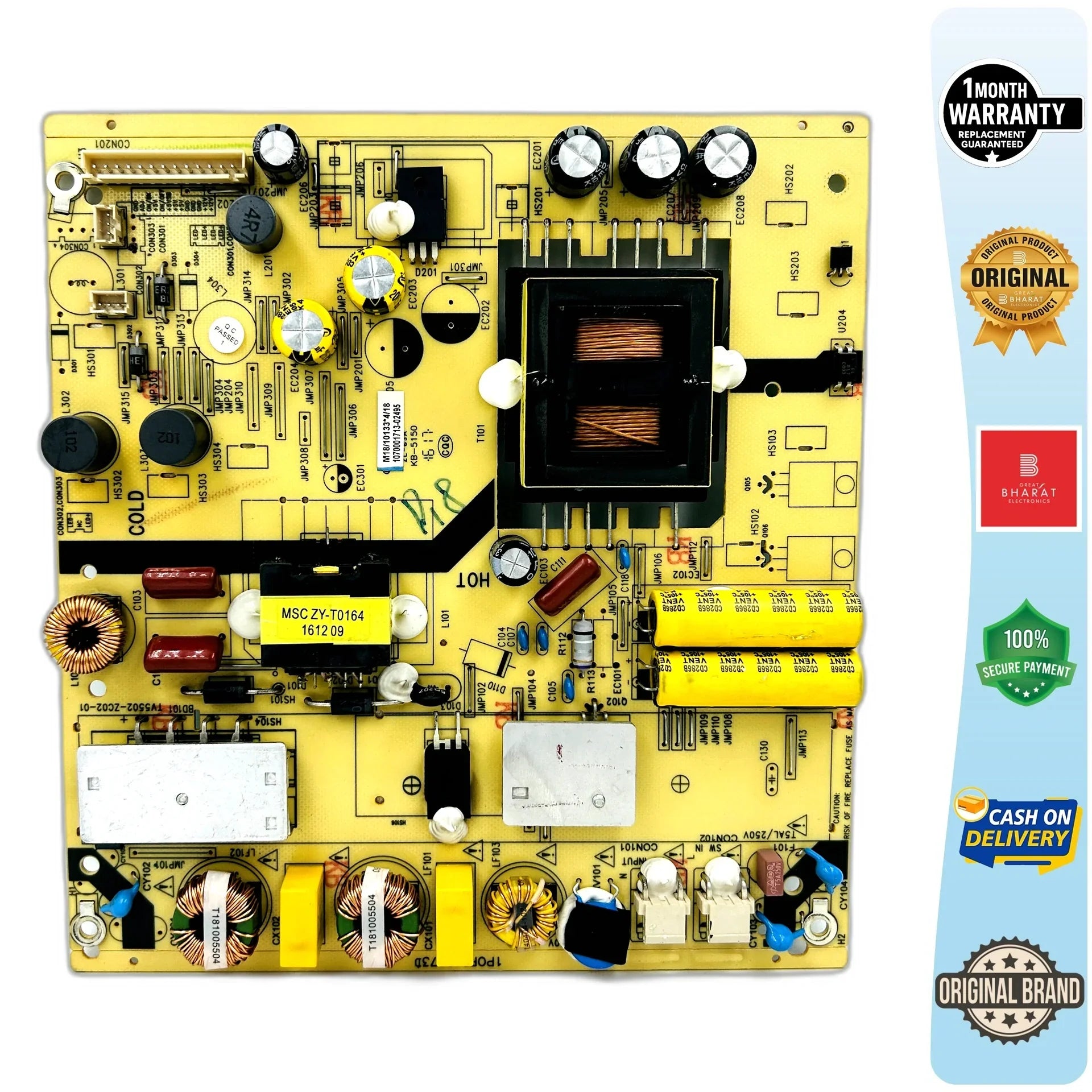 Haier LE49U5000A Power Supply Board – Haier 49 Inch LED TV SMPS Replacement - Great Bharat Electronics