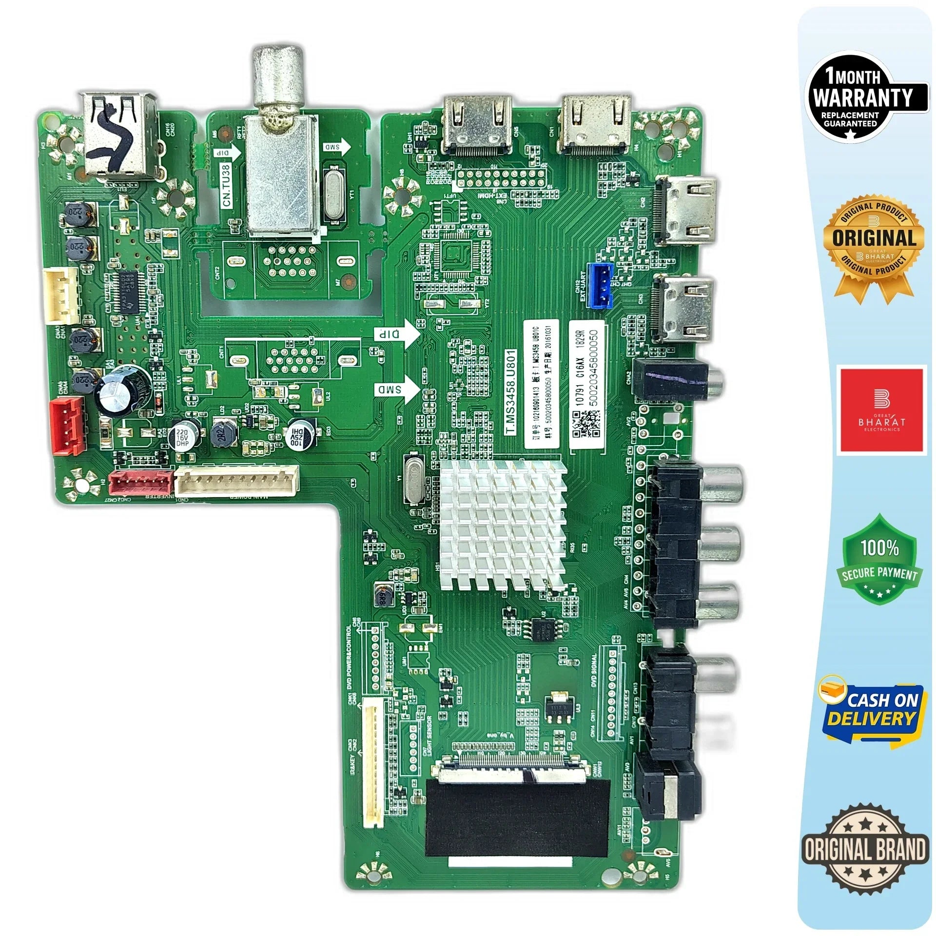 Haier LE55Q9500U Motherboard – Haier 55 Inch LED TV Main Board Replacement - Great Bharat Electronics