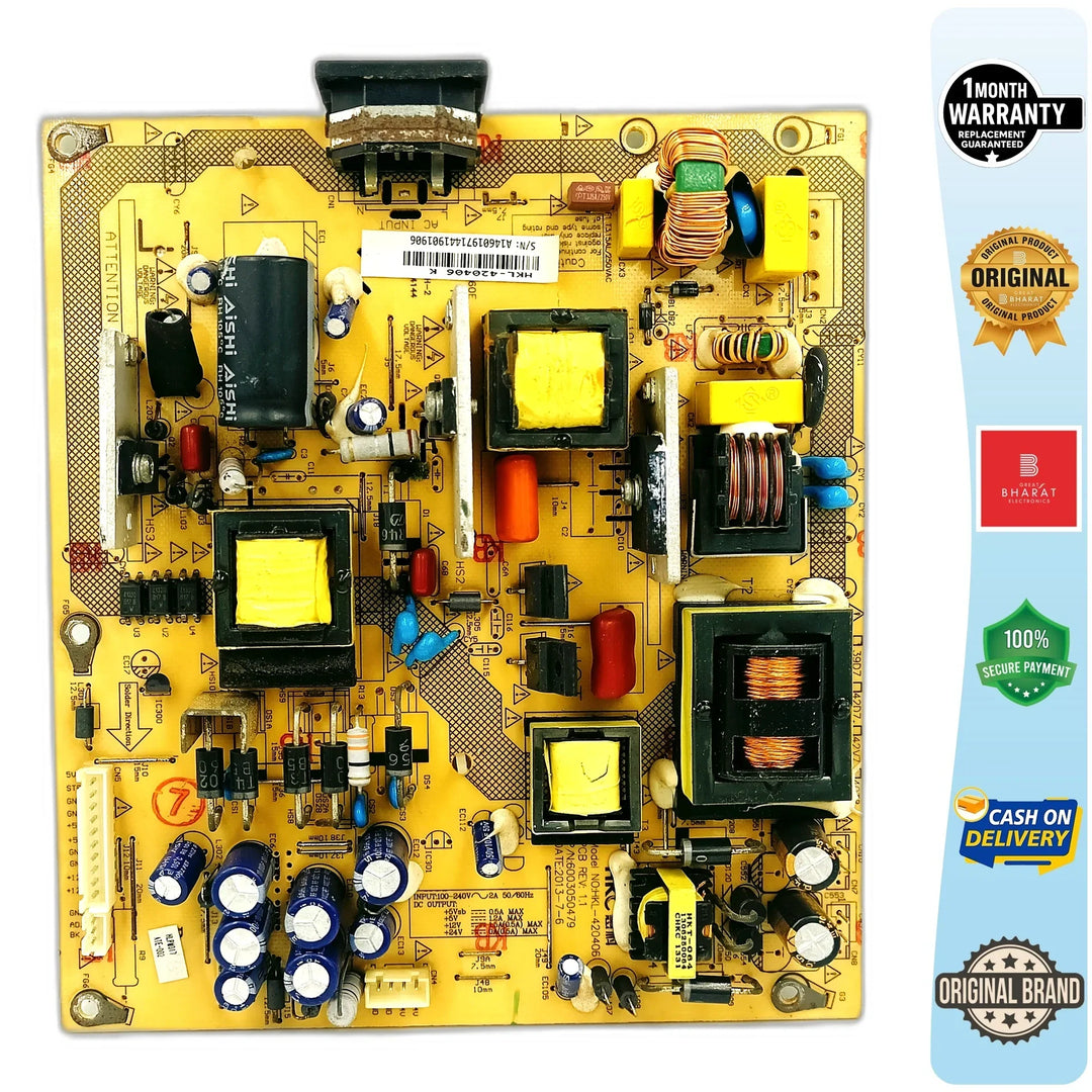 Haier LED40M63OP Power Supply Board – Haier 40 Inch LED TV SMPS Replacement - Great Bharat Electronics
