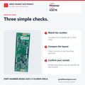Hisense 43E7K T-Con board ordering checklist: match board numbers, compare the layout and confirm the TV variant