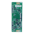 Hisense 43E7K T-Con board RSAG7.820.11133/ROH VER.A, main product photograph showing connectors and mounting holes