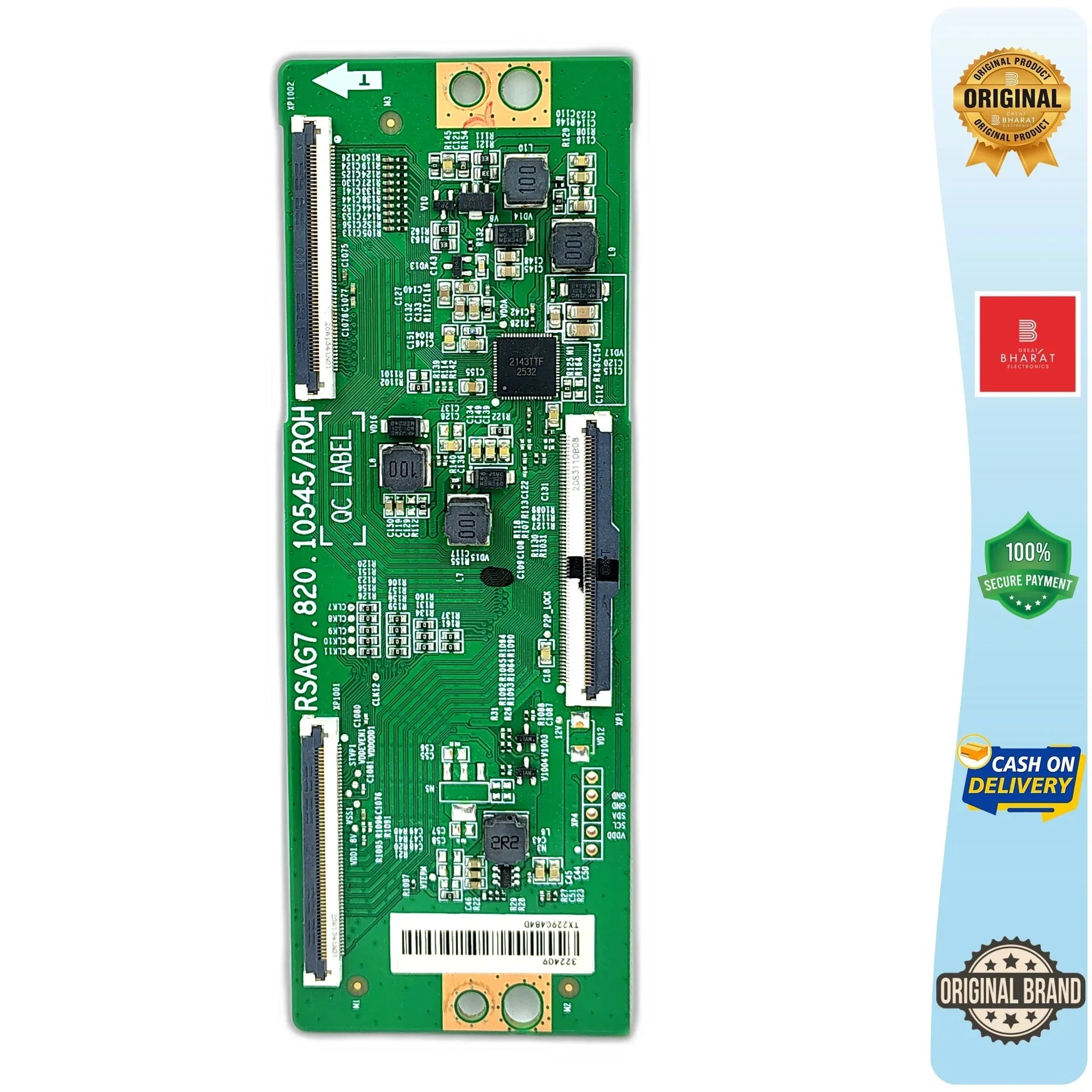 Hisense 55A6H T-Con Board – Hisense 55 Inch LED TV Replacement Part - Great Bharat Electronics