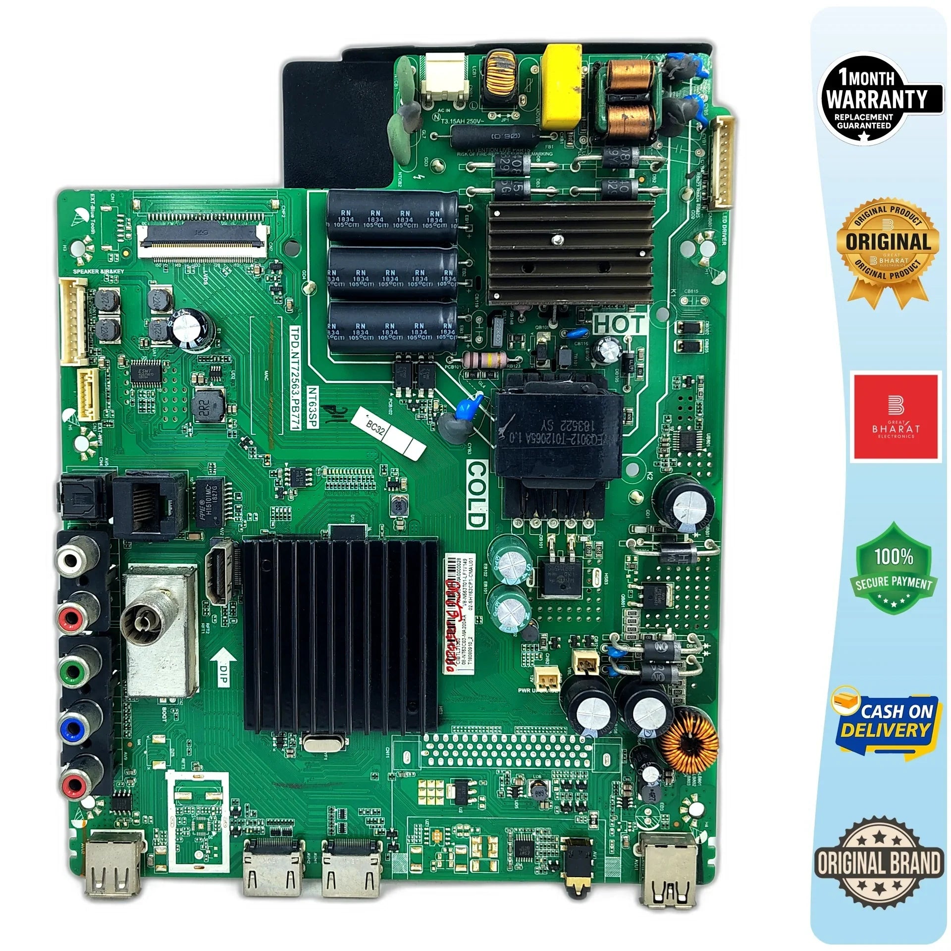 iFFALCON 40F2 Motherboard – iFFALCON 40 Inch LED TV Main Board Replacement - Great Bharat Electronics
