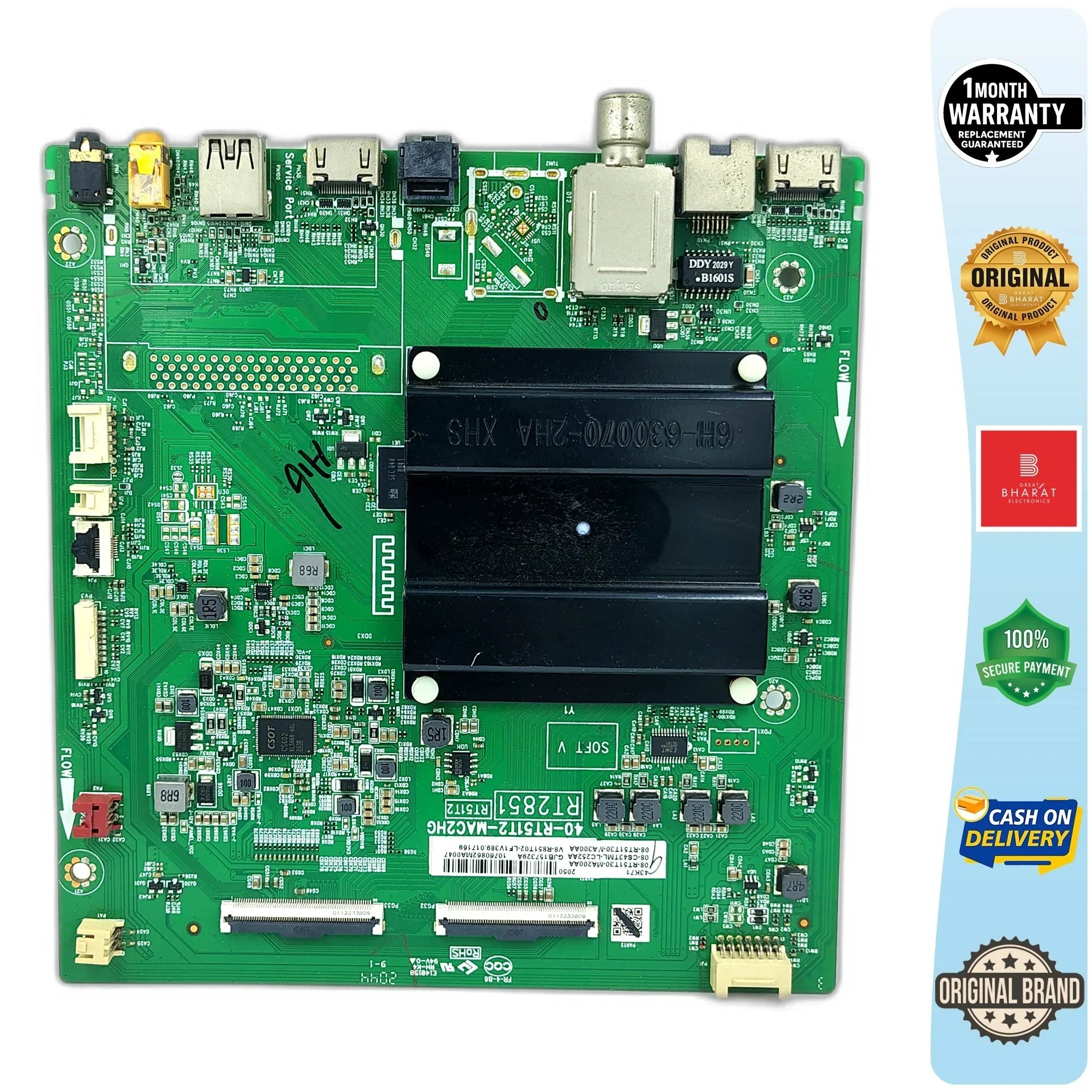 iFFALCON 43K71 Motherboard – iFFALCON 43 Inch LED TV Main Board Replacement - Great Bharat Electronics