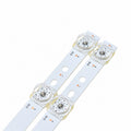 iFFALCON 55K71 LED backlight strips close-up showing LED lenses and mounting holes
