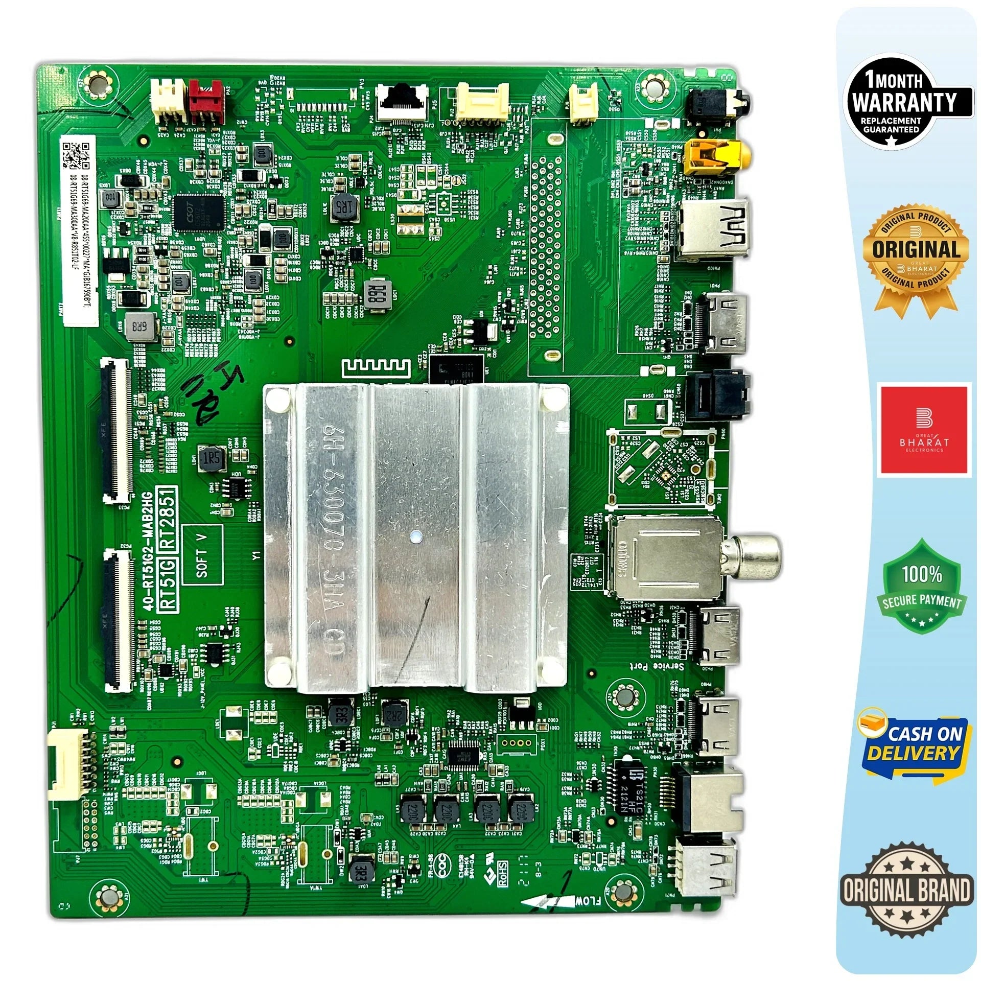 iFFALCON 65K61 Motherboard – iFFALCON 65 Inch LED TV Main Board Replacement - Great Bharat Electronics