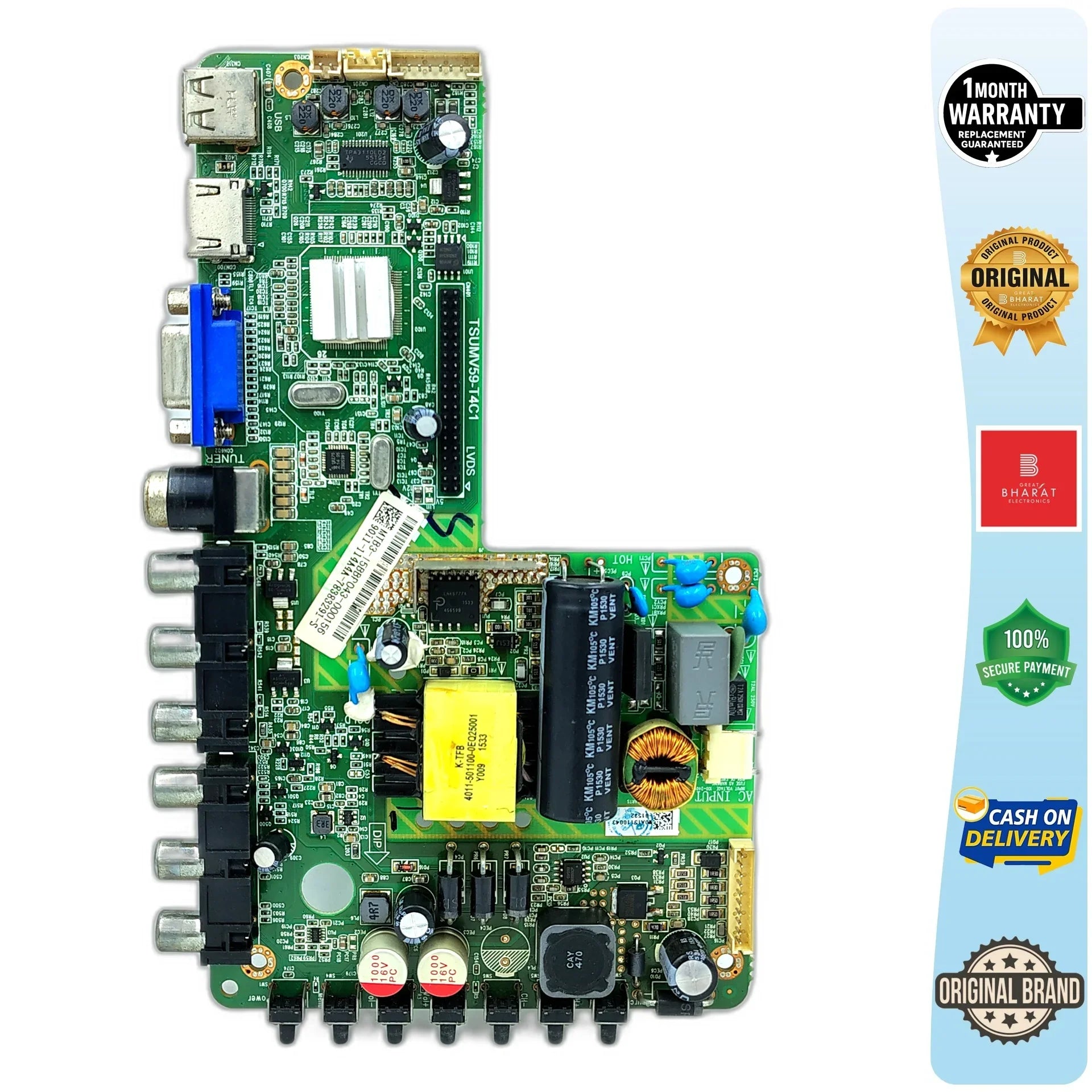 Intex LED3110 Motherboard – Intex 32 Inch LED TV Main Board Replacement - Great Bharat Electronics