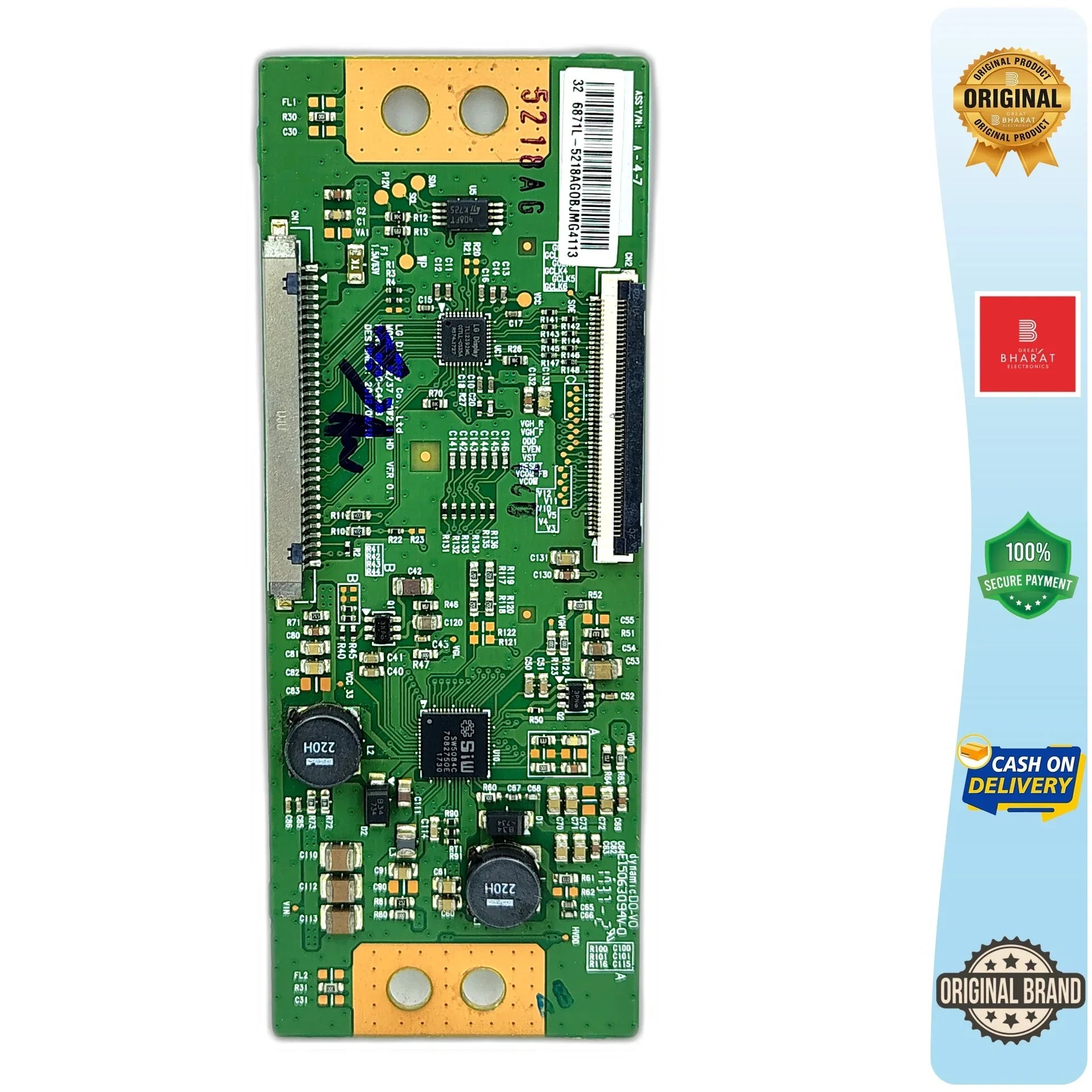 Intex LED3221 T-Con Board – Intex 32 Inch LED TV Replacement Part - Great Bharat Electronics