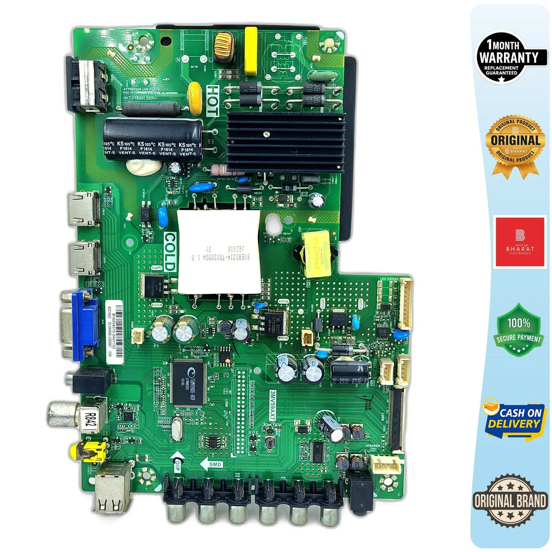Intex LED4016FHD Motherboard – Intex 40 Inch LED TV Main Board Replacement - Great Bharat Electronics