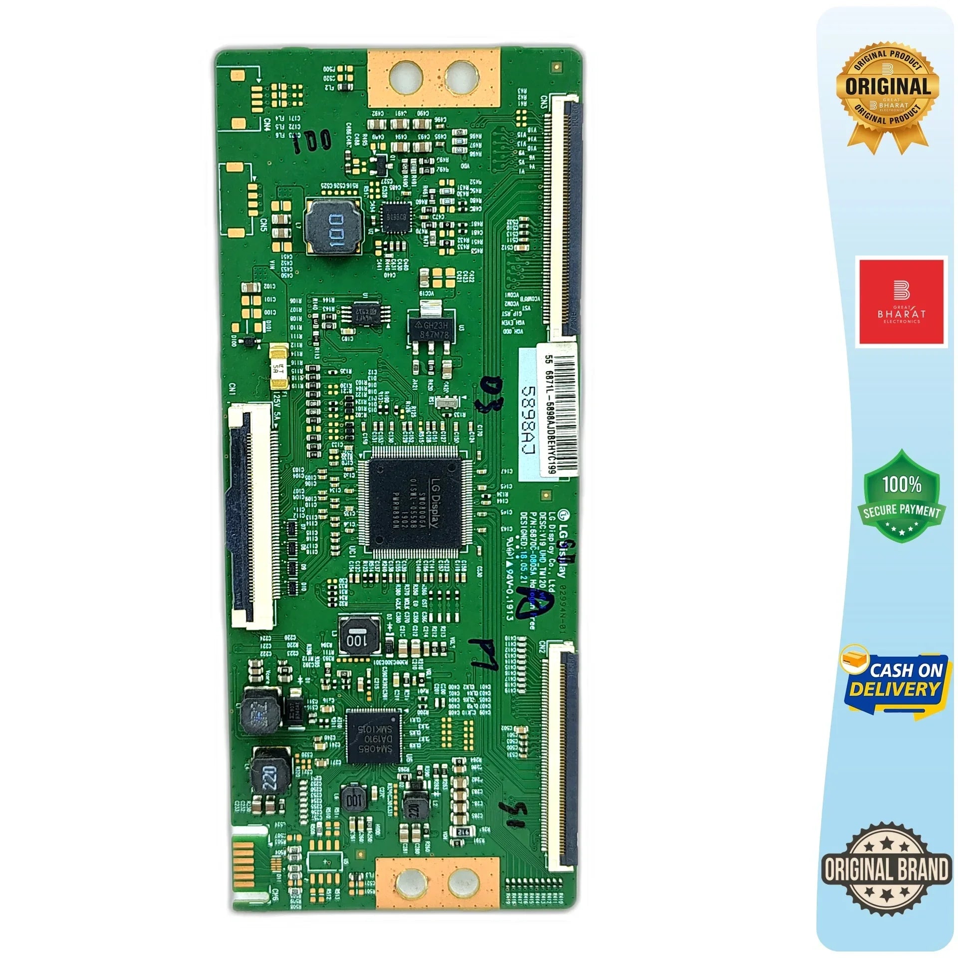 Intex LEDSU5504 T-Con Board – Intex 50 Inch LED TV Replacement Part - Great Bharat Electronics
