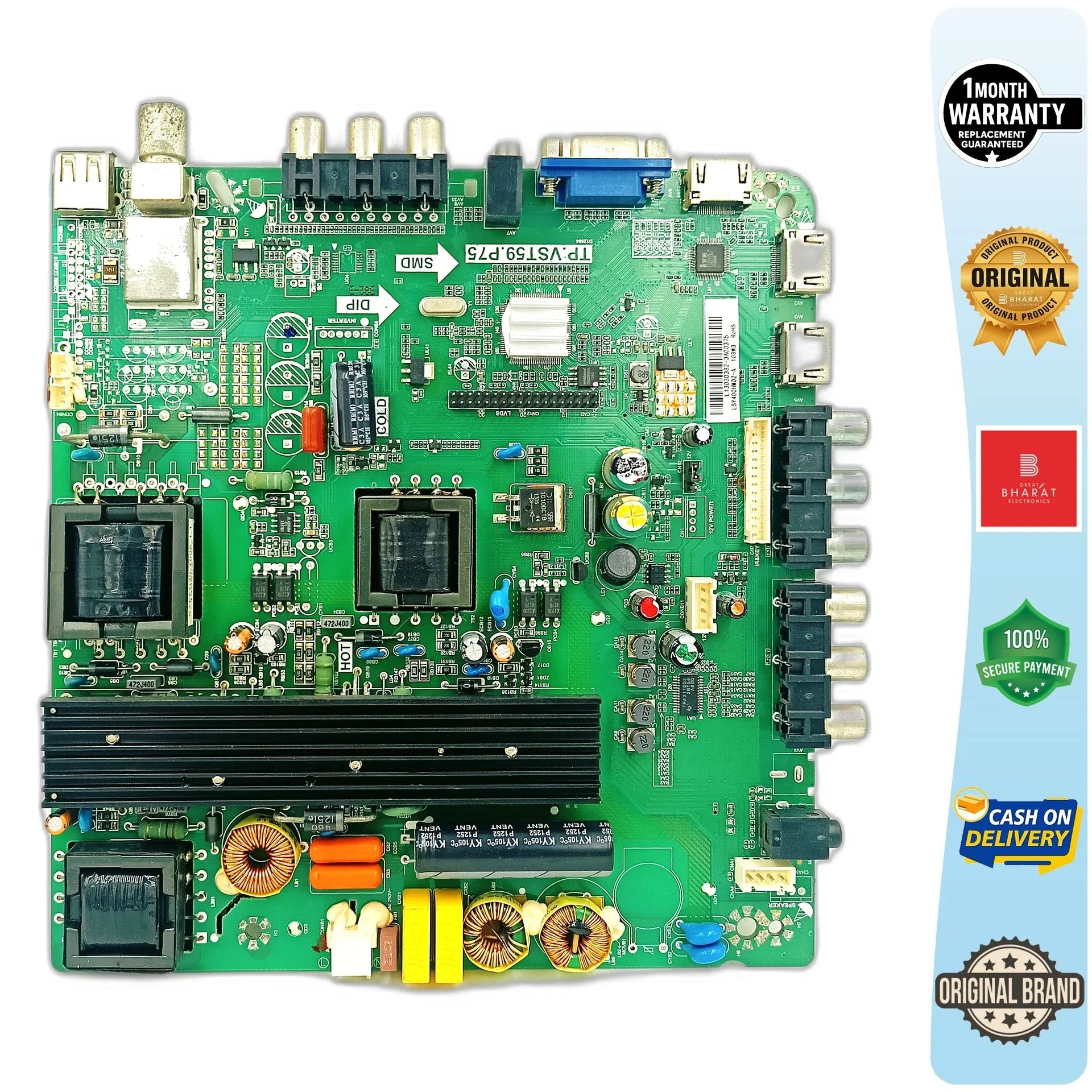 JVC LT40N530 Motherboard – JVC 40 Inch LED TV Main Board Replacement - Great Bharat Electronics