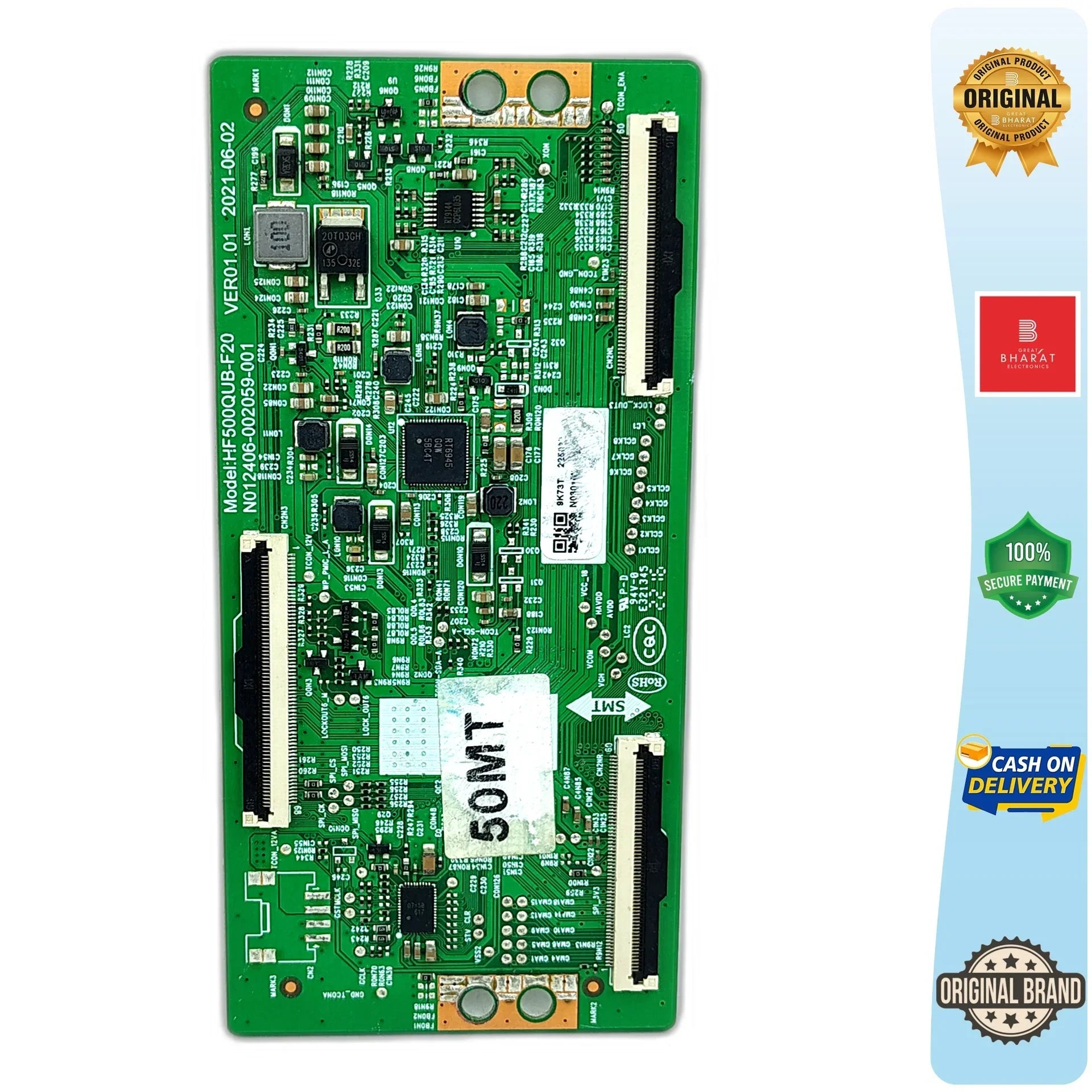 Kodak 50MT5011 T-Con Board – Kodak 50 Inch LED TV Replacement Part - Great Bharat Electronics